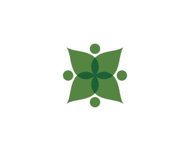 Çiçek logo şablonu