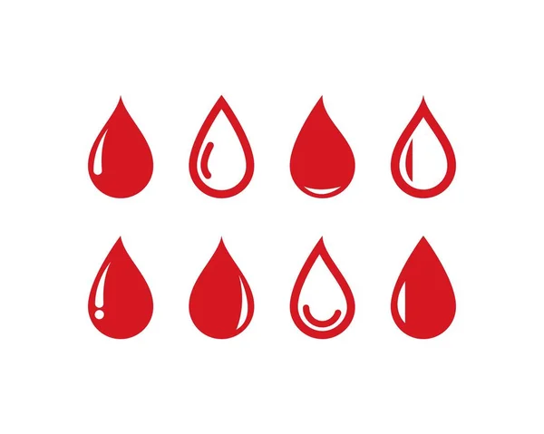 Logo de sangre vector icono — Archivo Imágenes Vectoriales