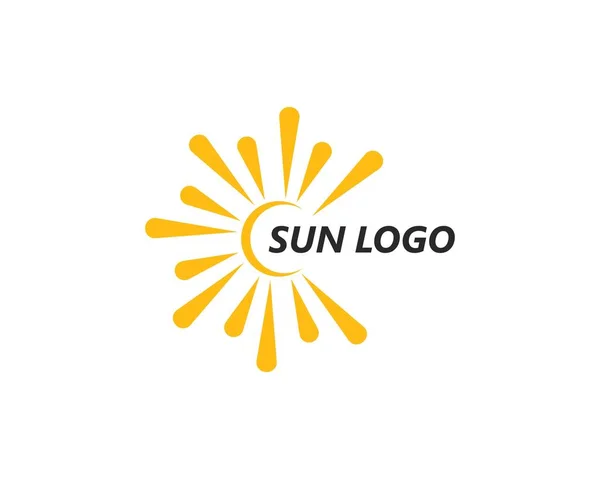 Ilustração solar logotipo vetor —  Vetores de Stock