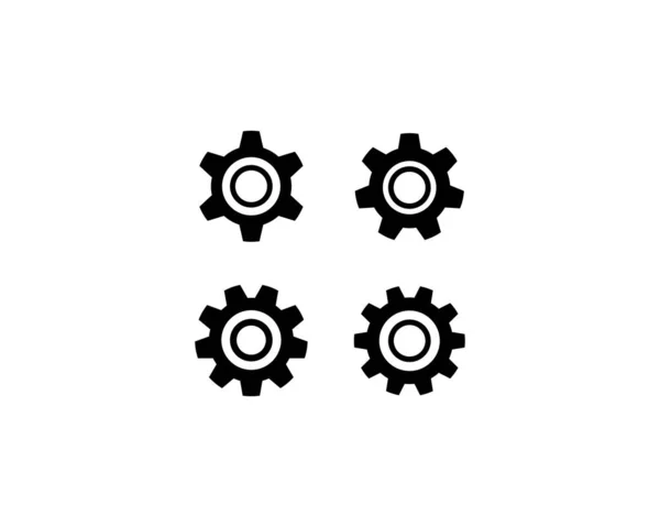 Modelo de ícone de engrenagem — Vetor de Stock