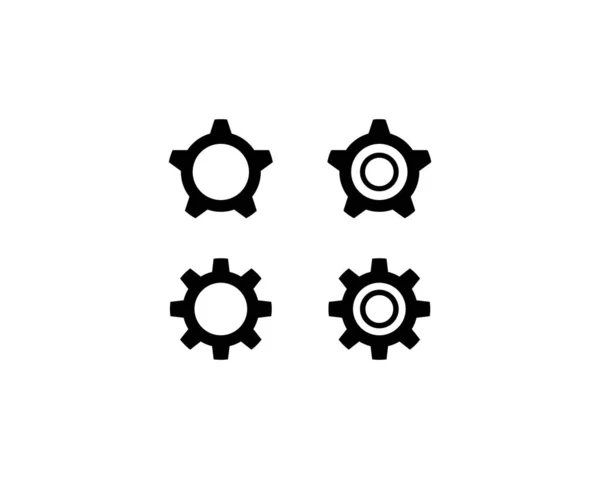 Vorlage für Zahnradsymbole — Stockvektor