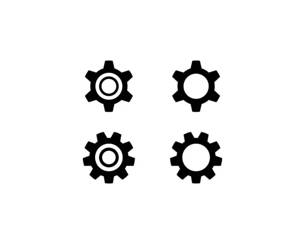 Vorlage für Zahnradsymbole — Stockvektor