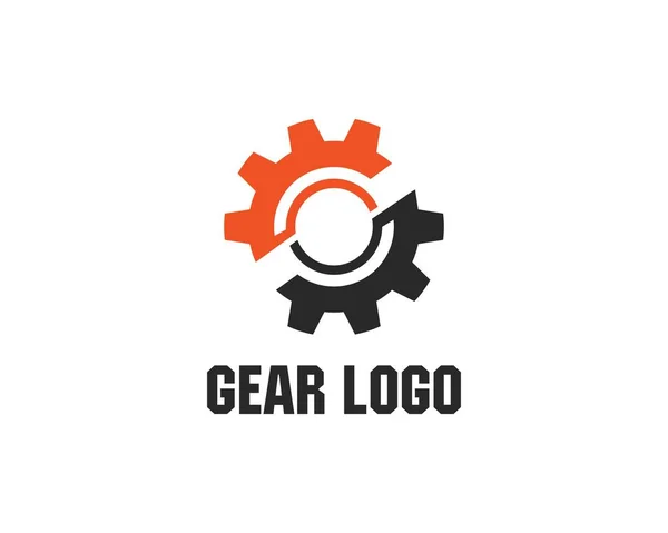 Gear шаблон логотип — стоковий вектор