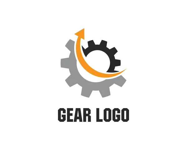 Gear logó sablon — Stock Vector