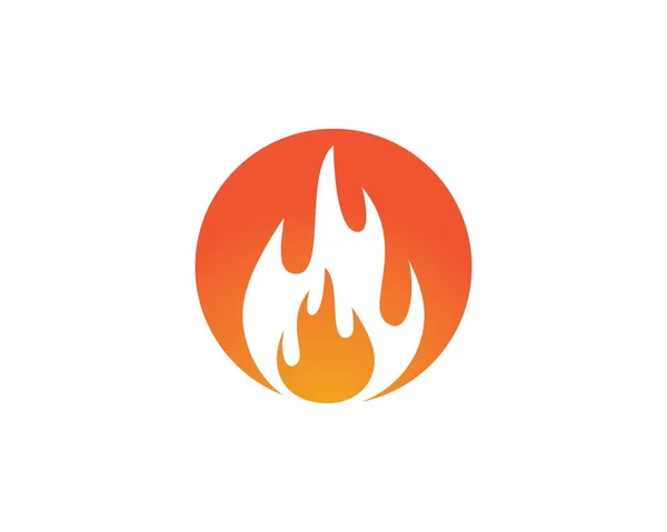 Fire flame Logo Template — Stock Vector