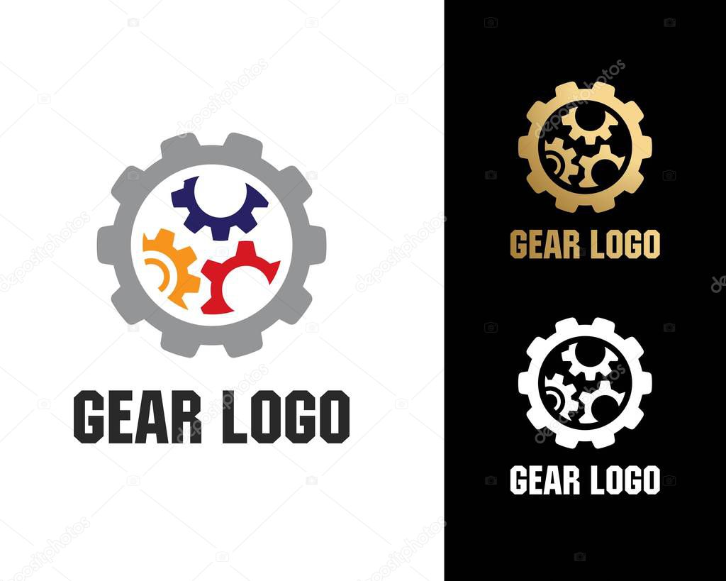 Gear Logo Template vector icon illustration design