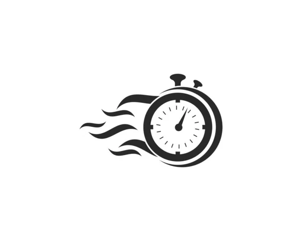 Gyors idő logo vektor — Stock Vector