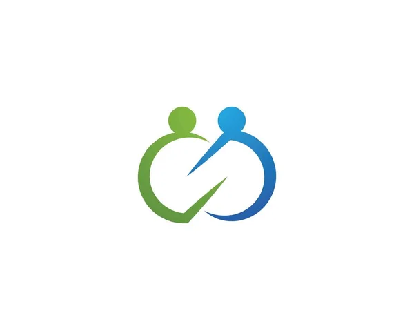 Community Care Logo Vorlage — Stockvektor