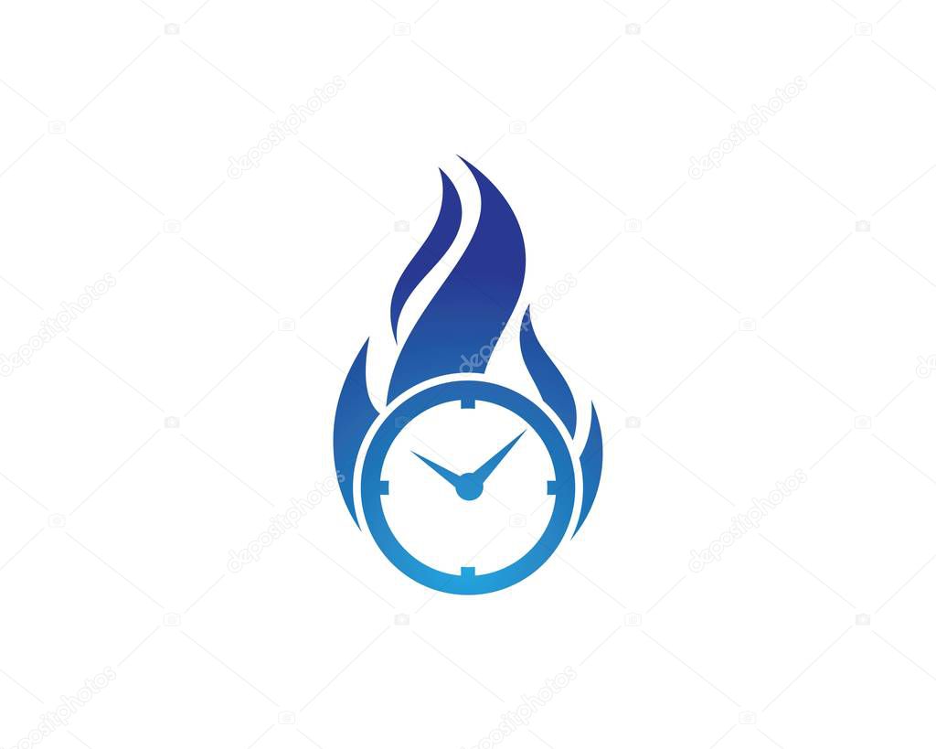 Fast Time logo vector template