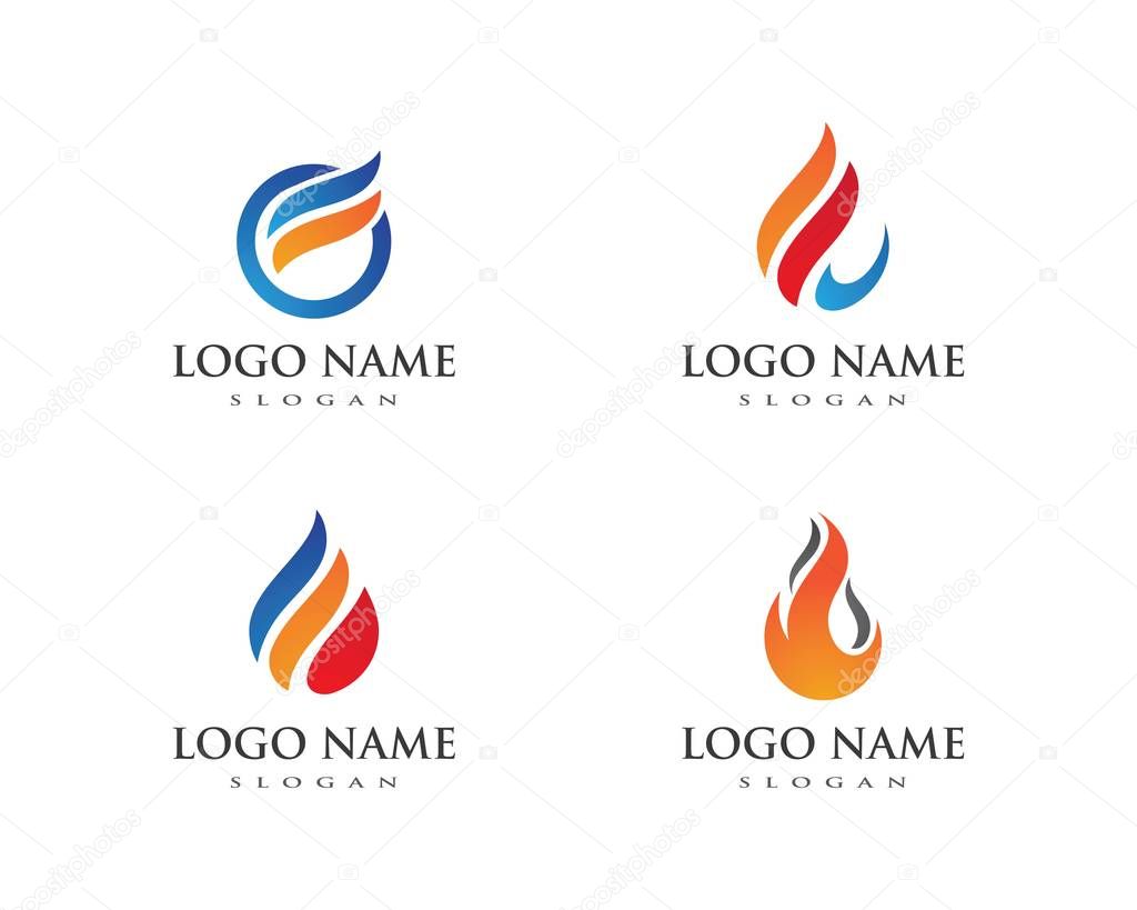 Fire flame Logo Templat