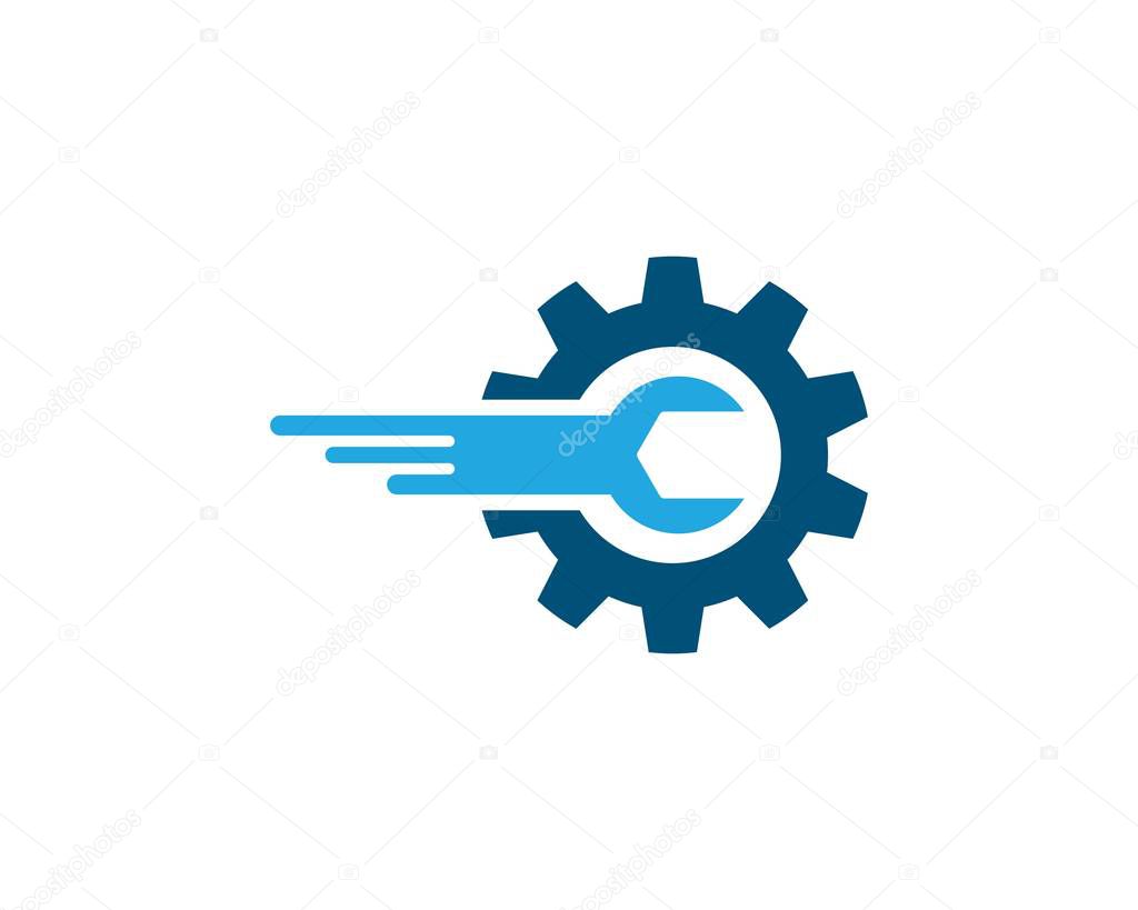 Auto repair logo vector icon template