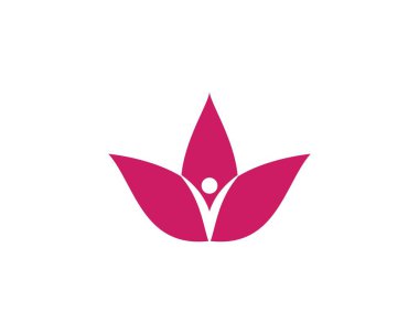 Lotus çiçekleri tasarım logosu Şablon