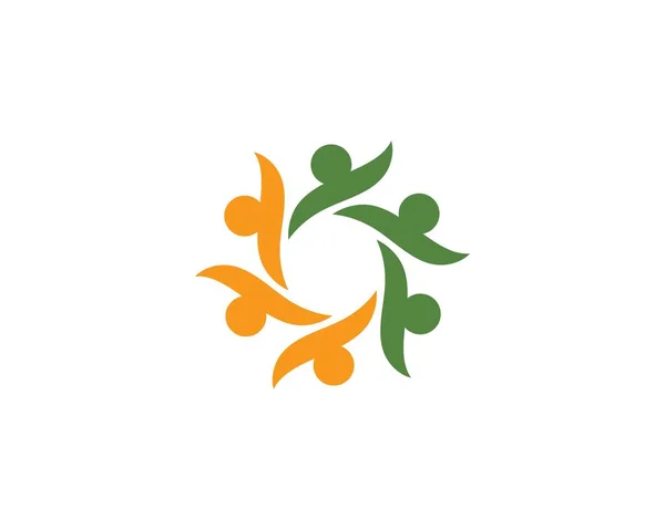 Догляд за громадою Шаблон логотипу — стоковий вектор