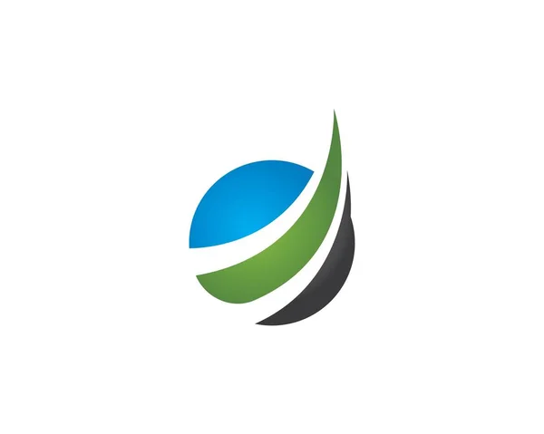 Logo ilustración empresarial global — Vector de stock