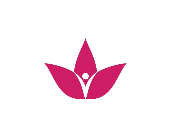Lotus flowers design logo Template — Stock Vector