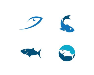 Balık logo şablonu