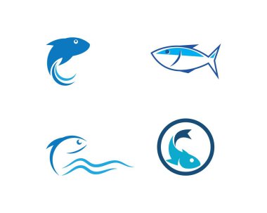 Balık logo şablonu