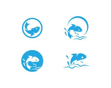 Balık logo şablonu