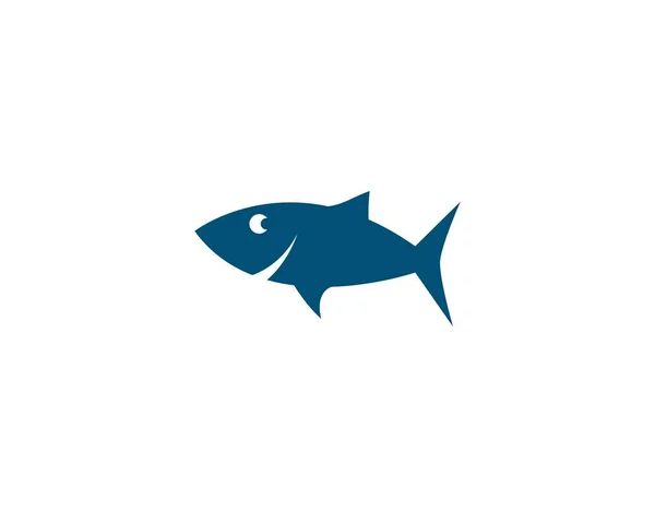 Templat logo ikan - Stok Vektor