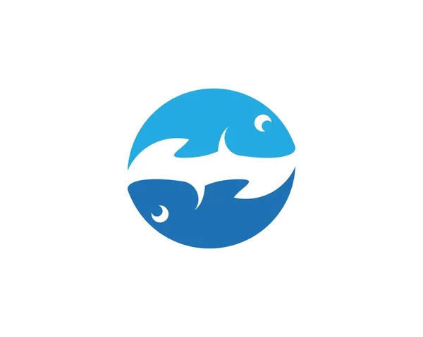 Modelo de logotipo de peixe — Vetor de Stock