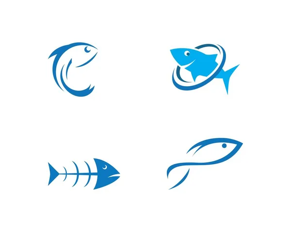 Modèle de logo poisson — Image vectorielle