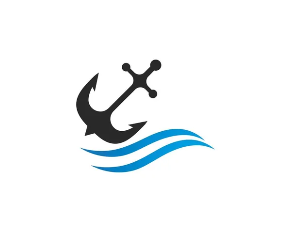 Vorlage für das Anker-Symbol Logo — Stockvektor