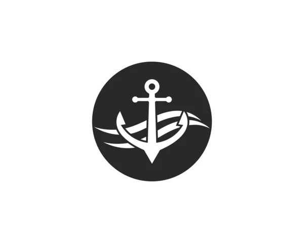 Vorlage für das Anker-Symbol Logo — Stockvektor