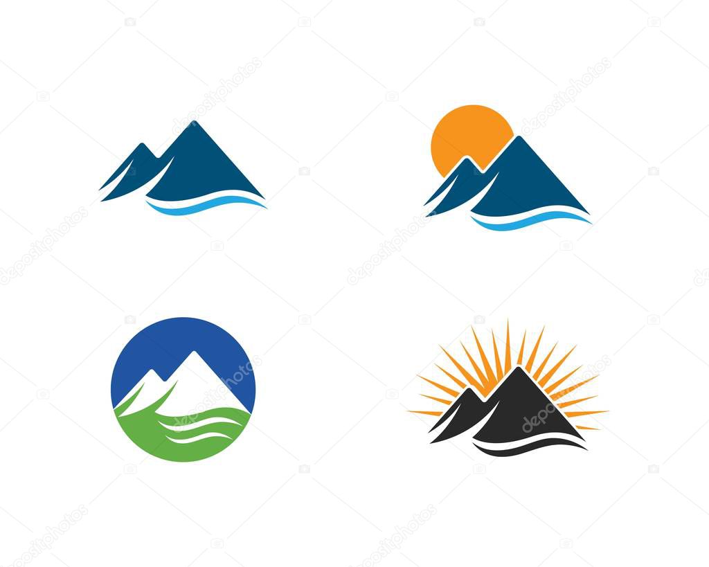 Mountain icon  Logo Business Template Vector