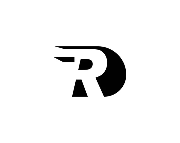 R Carta Logo Negocio — Vector de stock