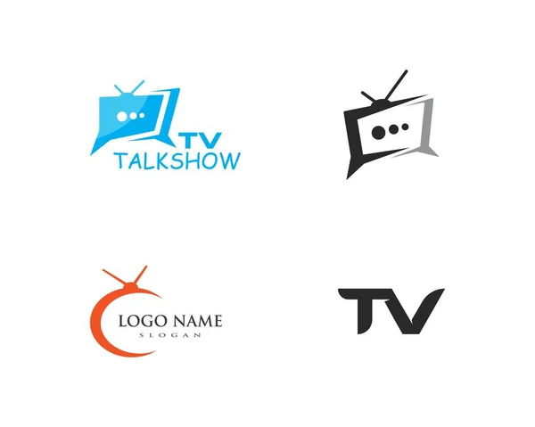 Projektowanie logo TV — Wektor stockowy