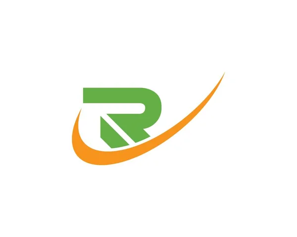 R Letter Logo Business Template — Stock Vector