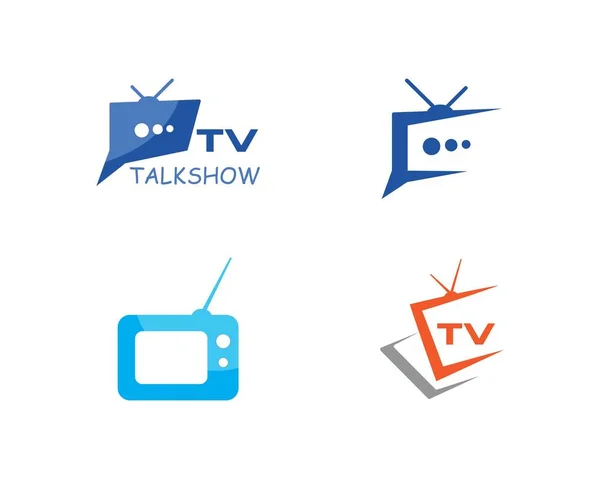 Design do logotipo tv — Vetor de Stock