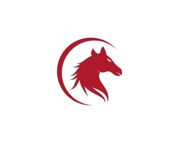 Modello logo cavallo — Vettoriale Stock
