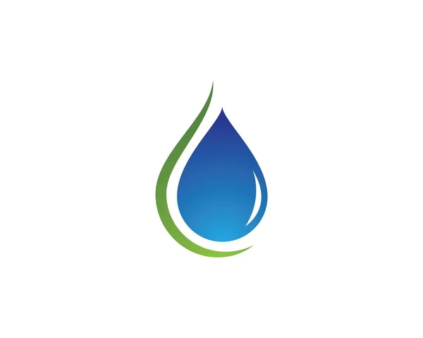 Plantilla de logotipo gota de agua — Vector de stock