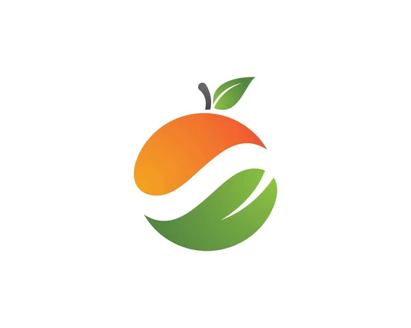 Diseño del logo naranja — Vector de stock