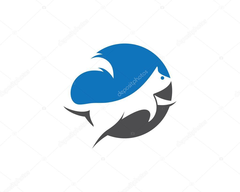 Squirrel logo vector icon