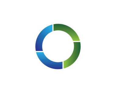 Daire halka logosu şablon 