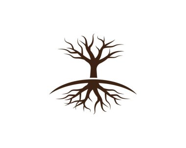Ağaç simgesi logo şablonu
