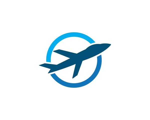 Plane logo vector — Stock Vector