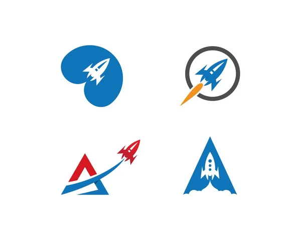 Raket ilustration logo vector — Stockvector