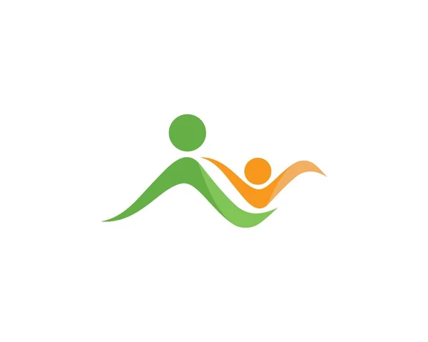 Modello di logo per la cura della comunità — Vettoriale Stock