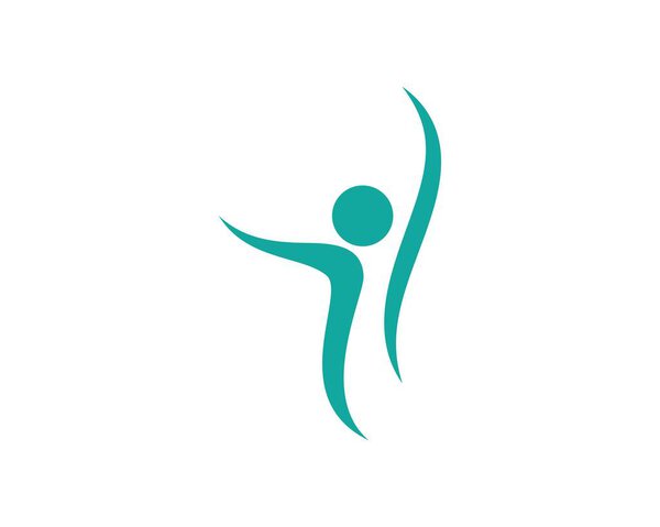 Значок вектора логотипа "Здоровые люди"