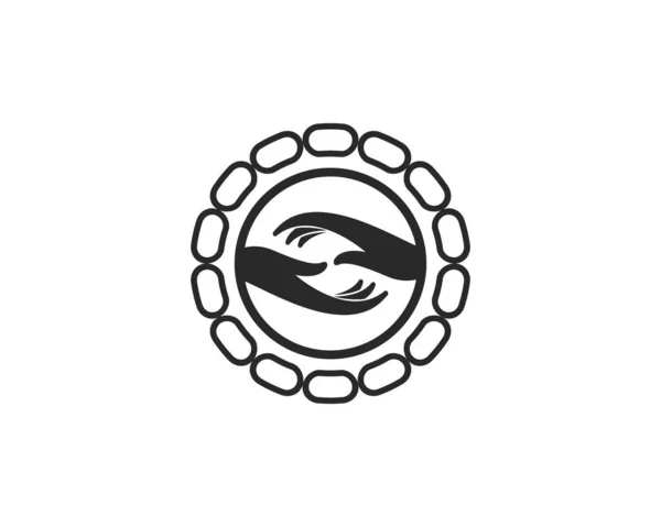 El bakım logosu şablonu — Stok Vektör