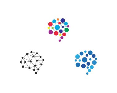 Beyin logosu vektör