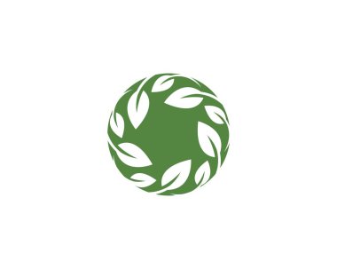 Yeşil yapraklı ekoloji doğa elementi 