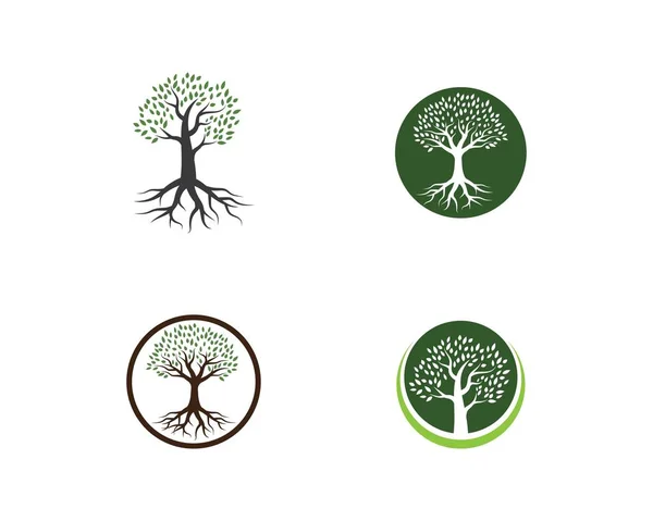 Vorlage für das Baumsymbol-Logo — Stockvektor