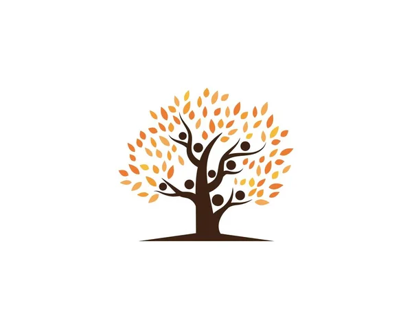 Szablon logo drzewa genealogicznego — Wektor stockowy