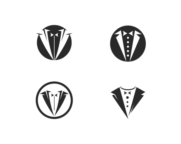 Vetor do logotipo do smoking — Vetor de Stock