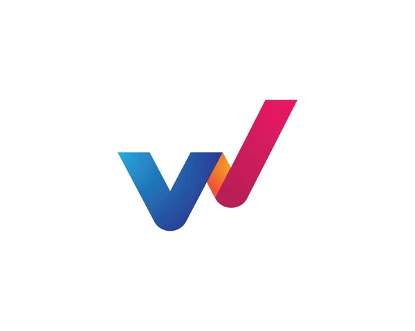 W harf Logo iş — Stok Vektör