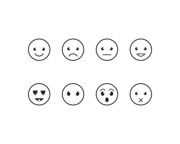 Emoticon template — Stock Vector